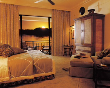 Luxury view bedroom Royal Livinstone
