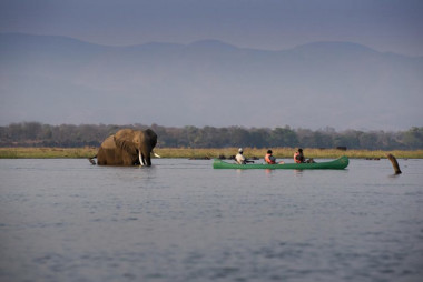 Mana Pool canoe day activity Zimbabwe safari