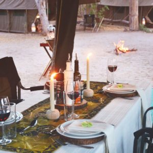 Mobile Safari dinning Botswana