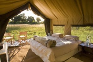 Moremi mobile en suite tent Botswana Safari
