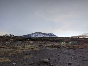 to show tenting along the kilimanjaro trail